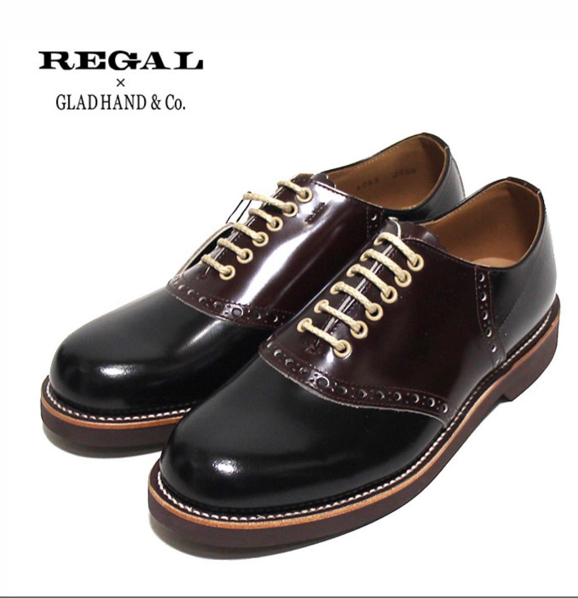 GLAD HAND×REGAL/グラッドハンド×リーガルSaddle Shoes”Men's” 25EE 新品未使用！_画像1