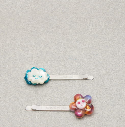 【日本未上陸!!】　☆Coachtopia☆　Flower And Cloud Hair Clip Set In 70% Recycled Resin CM324　直営店から本物をお届けします♪_型番：CM324