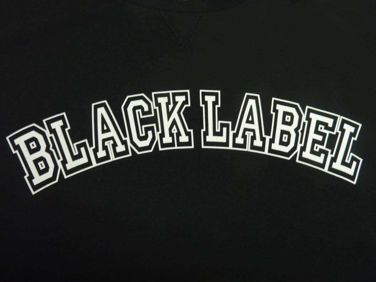  新品 BLACK LABEL CRESTBRIDGE ブラック レーベル クレストブリッジ カレッジ ロゴ スウェット・Ｔシャツ 半袖　Ｍ ブラック_画像4