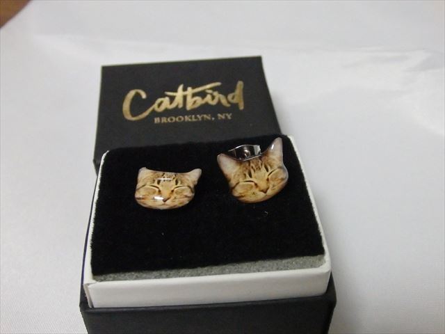 ★新品未使用★「キャットバード」ラブキャットピアス（ネコピアス）(Catbird)（ニューヨーク ブルックリン） AB40_画像4