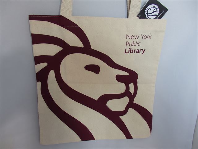 ★新品未使用★ニューヨーク公立図書館（New York Public Library）トートバッグ（ホルヘ・ルイス・ボルヘス）（Made in ＵＳＡ）エンジN86