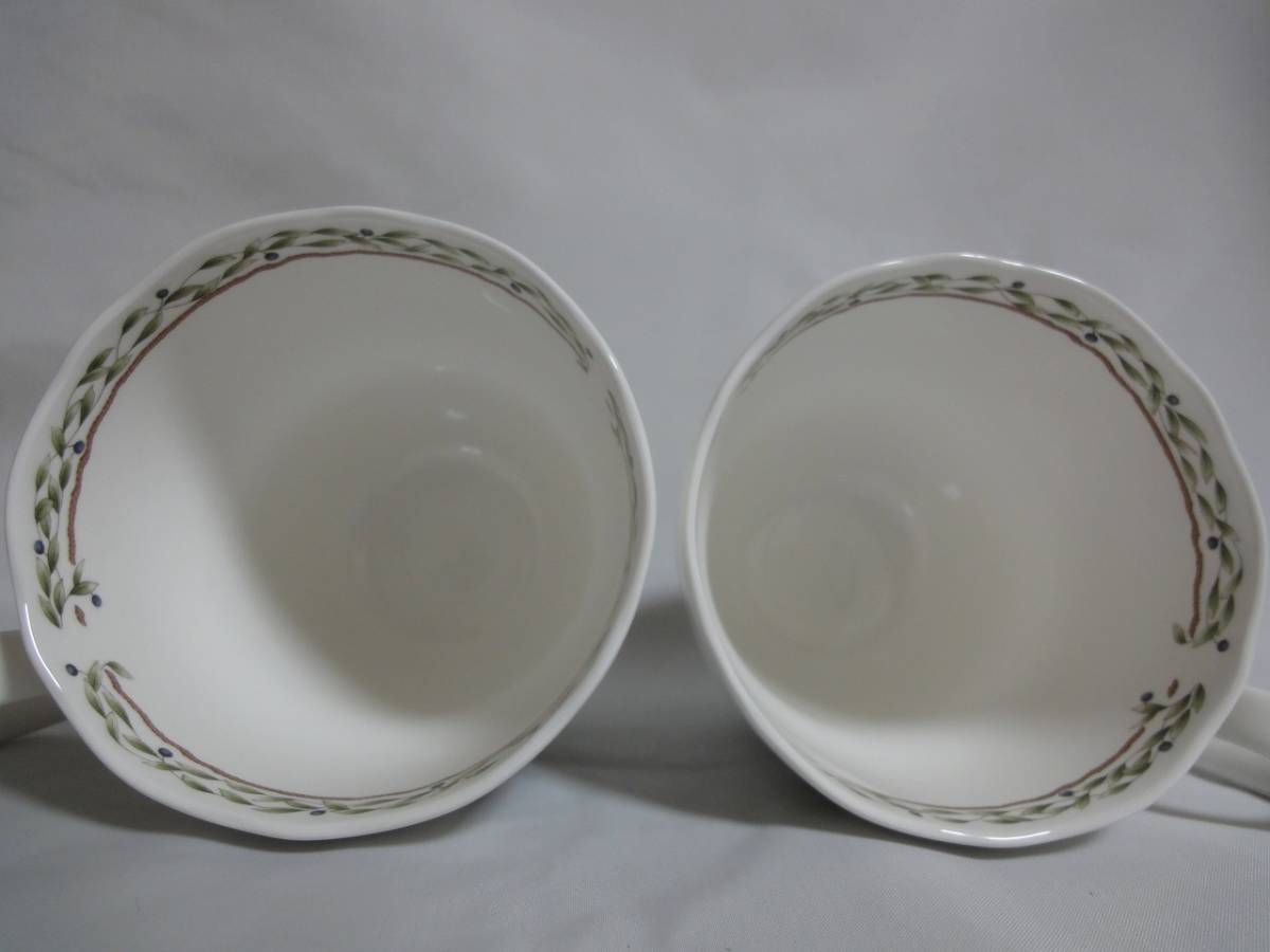 【1円スタート】未使用品 Noritake Primachina ROYAL ORCHARD マグカップ ペアセット ノリタケ プリマチャイナ ロイヤルオーチャード 2客_画像3