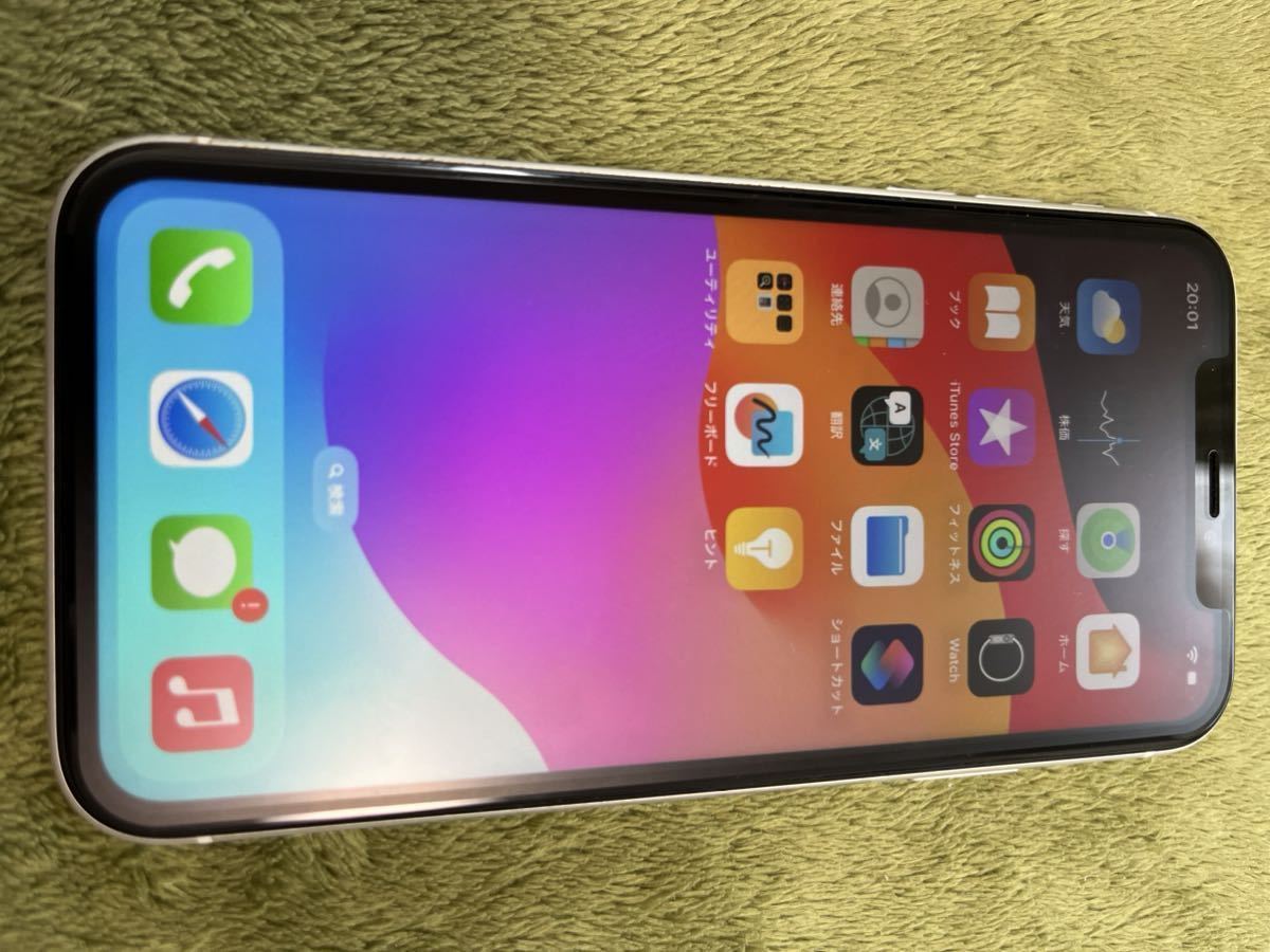 ◇超美品◇iPhoneXR 64GB simフリー ホワイト au simロック解除版　_画像3