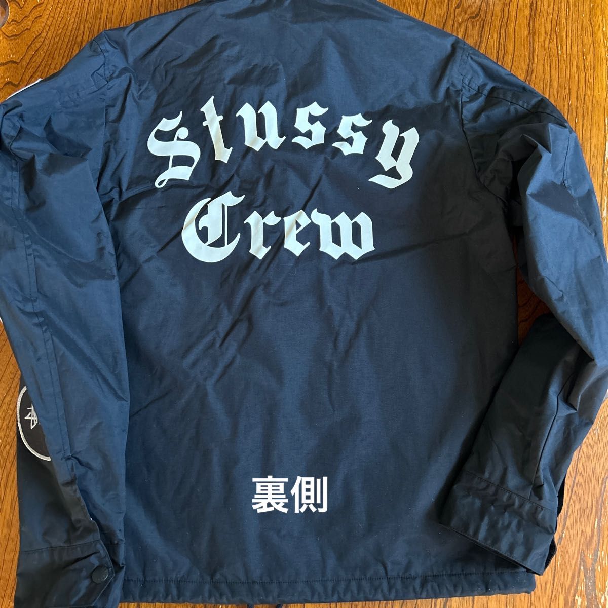 Stussy Crew レディース ブラック Mサイズ コーチジャケット プリント