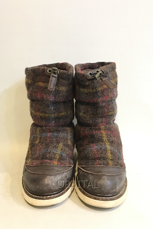 二子玉) THE NORTH FACE × Harris Tweed ノースフェイス × ハリスツィード ヌプシブーティー NF51280 24cm_画像6