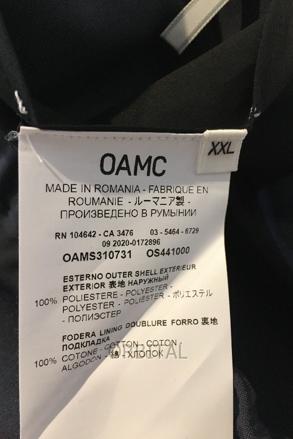 二子玉)OAMC オーエーエムシー 21SS 未使用 DRAWCORD PANT WOVEN ドローコードパンツ 定価50,270円 OAMS310731 メンズ XXL_画像7