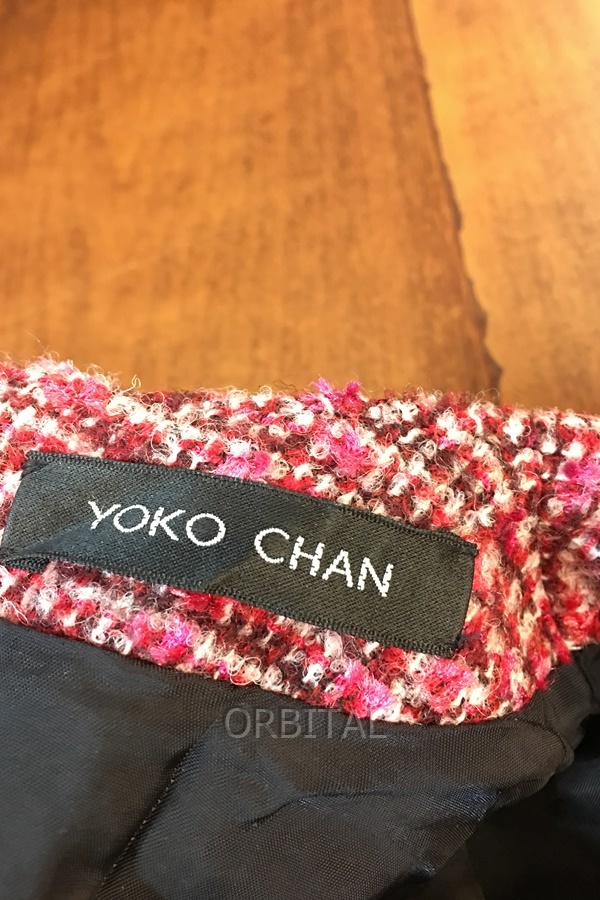 2022公式店舗 ツイードパールミニワンピース 20AW CHAN YOKO ヨーコ