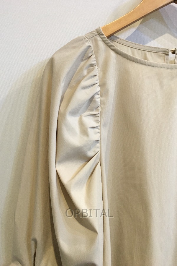  two . sphere )Loungedress lounge dress volume sleeve blouse LDZ1012104A0010 beige lady's F beautiful goods 