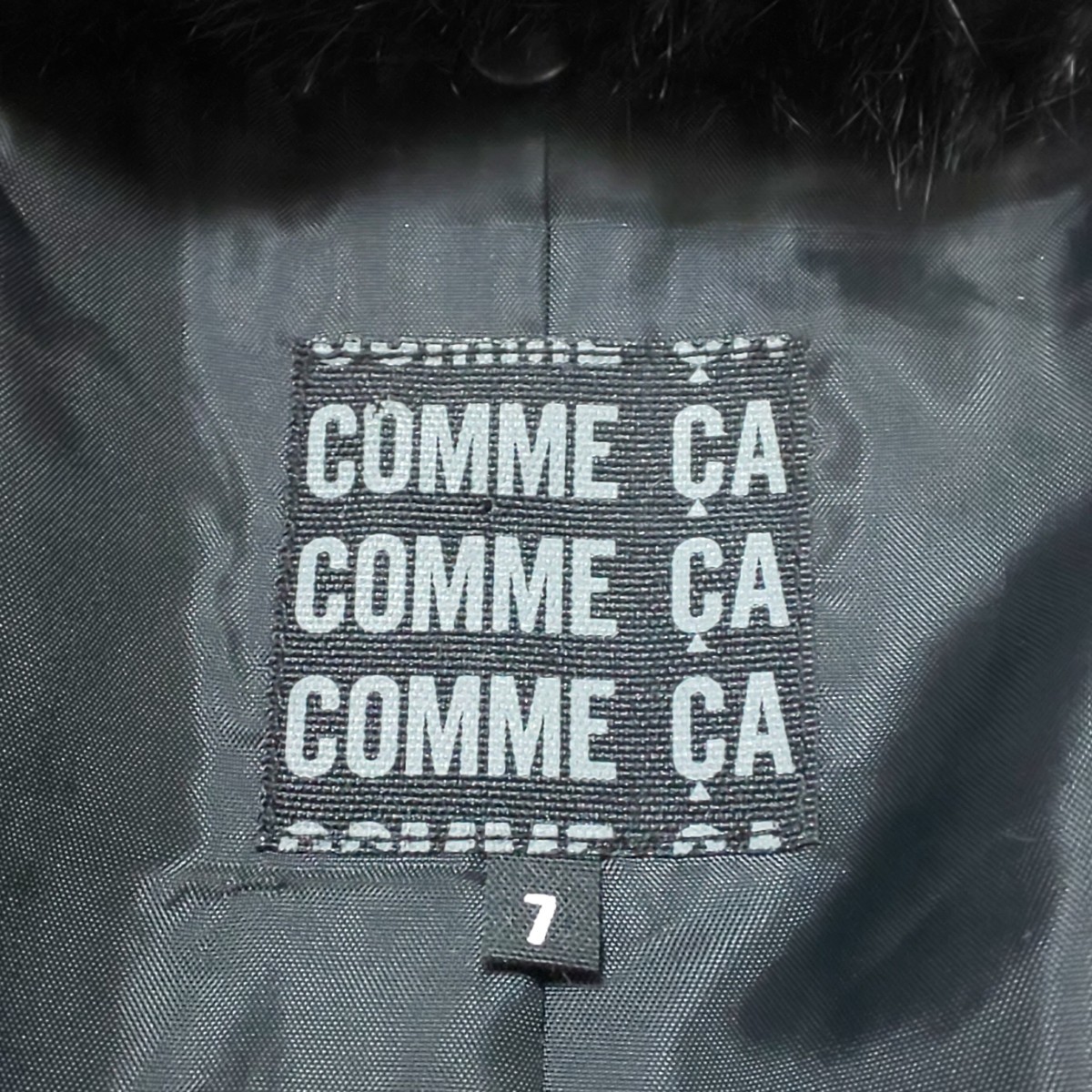 極美品/希少】COMME CA コムサ ラビットファーライナー ベルト付 極美品/希少】COMME CA コムサ ラビットファーライナー ベルト付