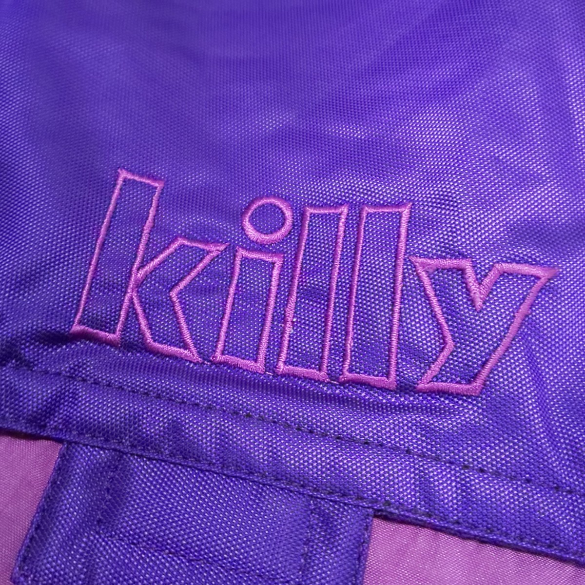 【極美品】90s Killy キリー ヴィンテージ スノージャケット スキーウェア スノボウェア ナイロンジャケット 刺繍ロゴ トリコロール LL/XL_画像8