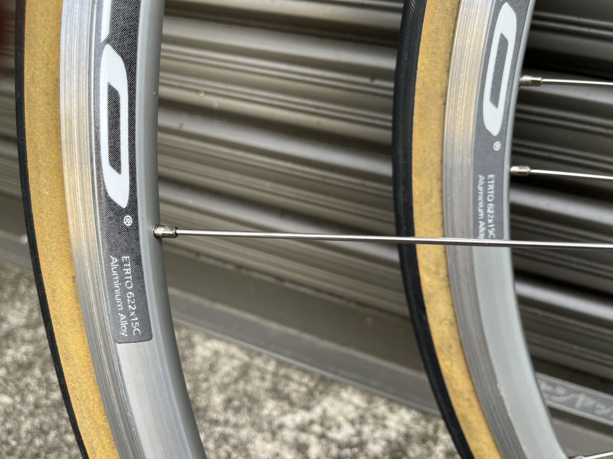 カンパニョーロ カムシン Campagnolo KHAMSIN シルバー ホイール前後