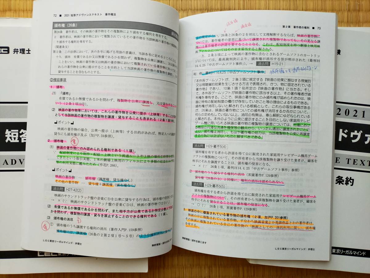 【初心者向け：2022年合格者】2023年度目標　弁理士　短答アドヴァンス 全６冊　宮口講師の指示でチェック入れ　約100時間生講義再現メモ_画像6