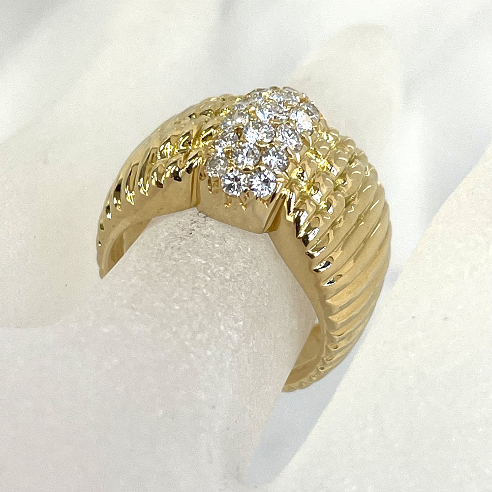 [ used ] Van Cleef & Arpels Van Cleef & Arpels K18 diamond ring D0.58ct 10.5 number ring 