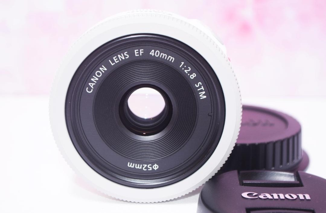 再再販！ 美品！キャノン Canon EF 40mm F2.8 STM☆希少ホワイト