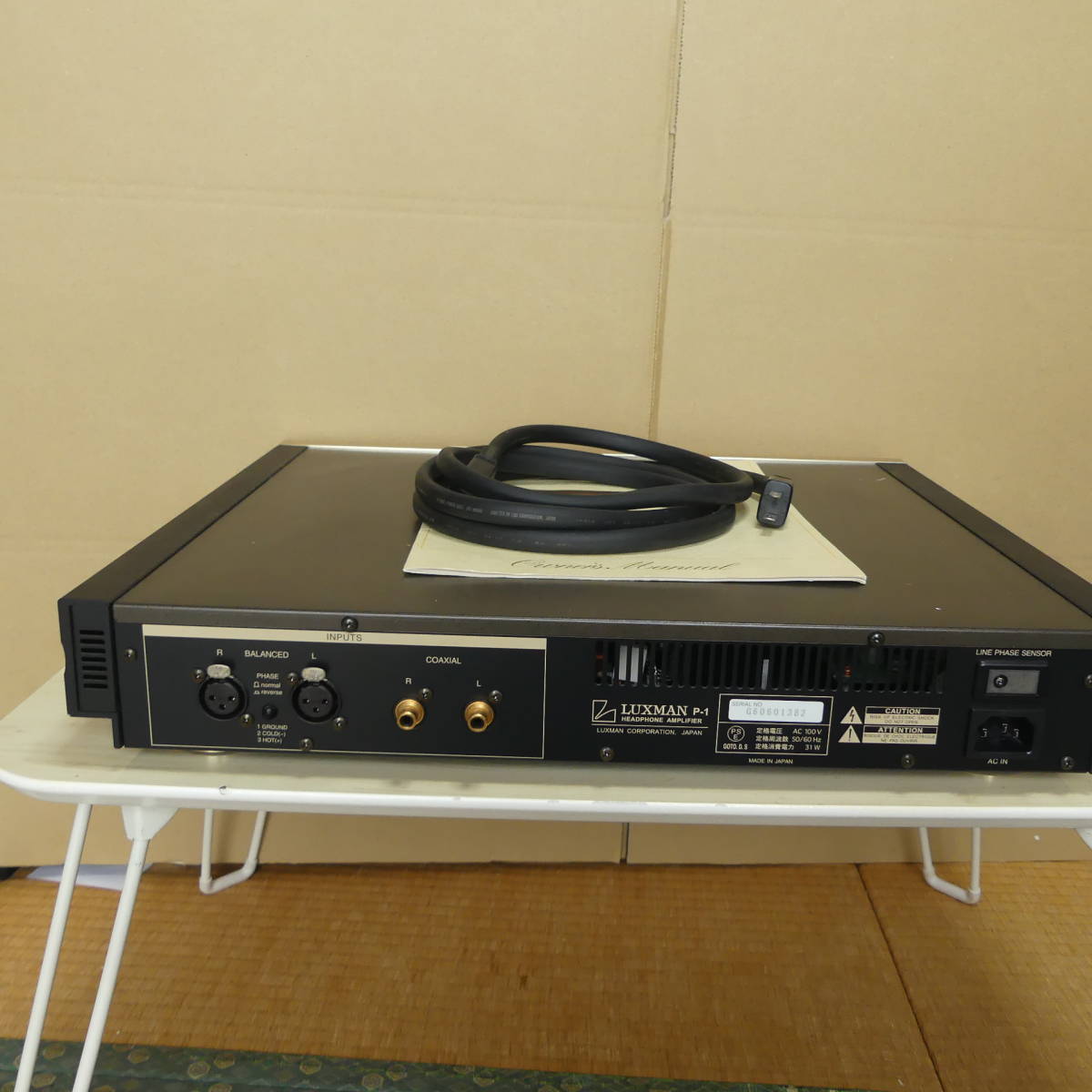 人気ブランド LUXMAN 中古 ヘッドホンアンプ P-1 ヘッドフォンアンプ