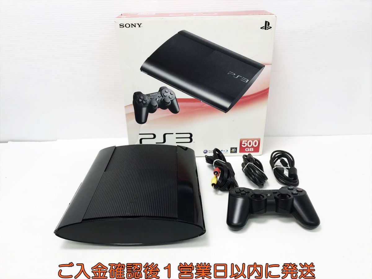 1円】PS3 本体/箱セットCECH-4000C ブラック500GB ゲーム機本体SONY