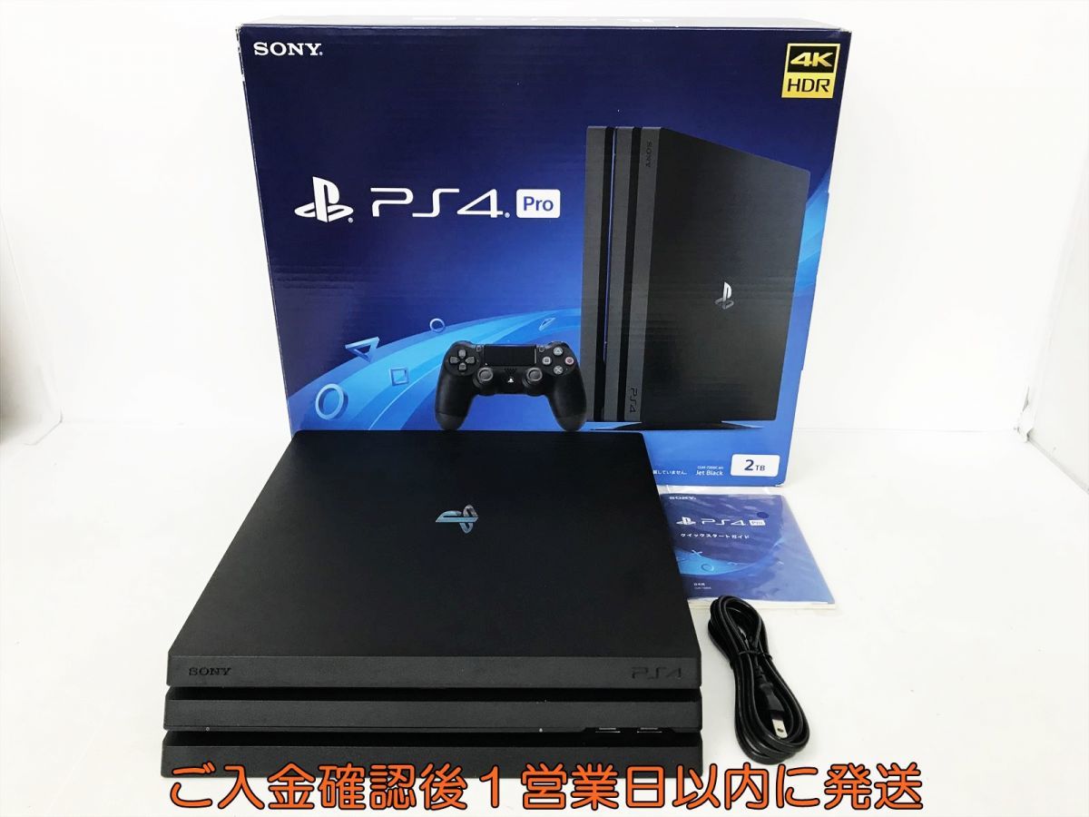 1円】PS4 Pro 本体/箱セット2TB ブラックSONY PlayStation4 CUH-7200C
