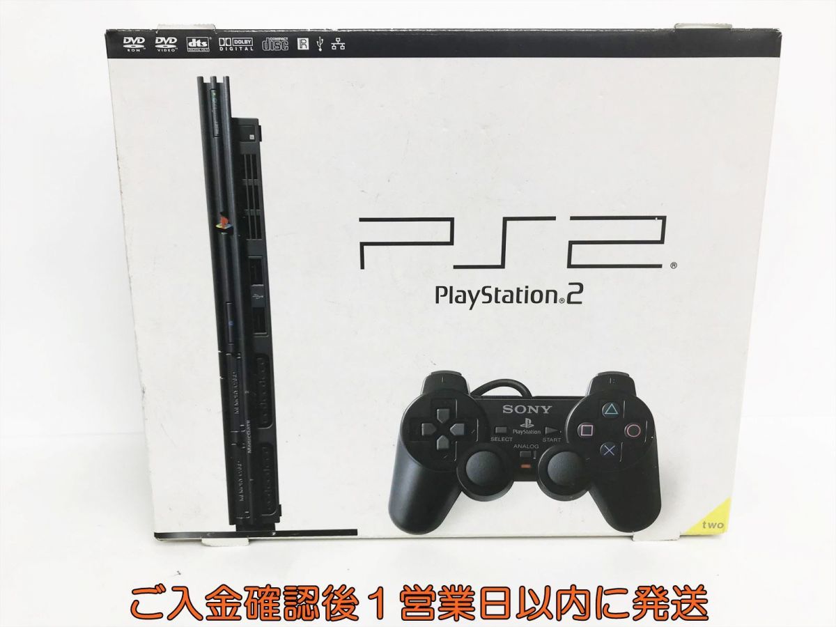 新品 PS2 本体 セット SCPH-70000 CB チャコールブラック 黒 SONY