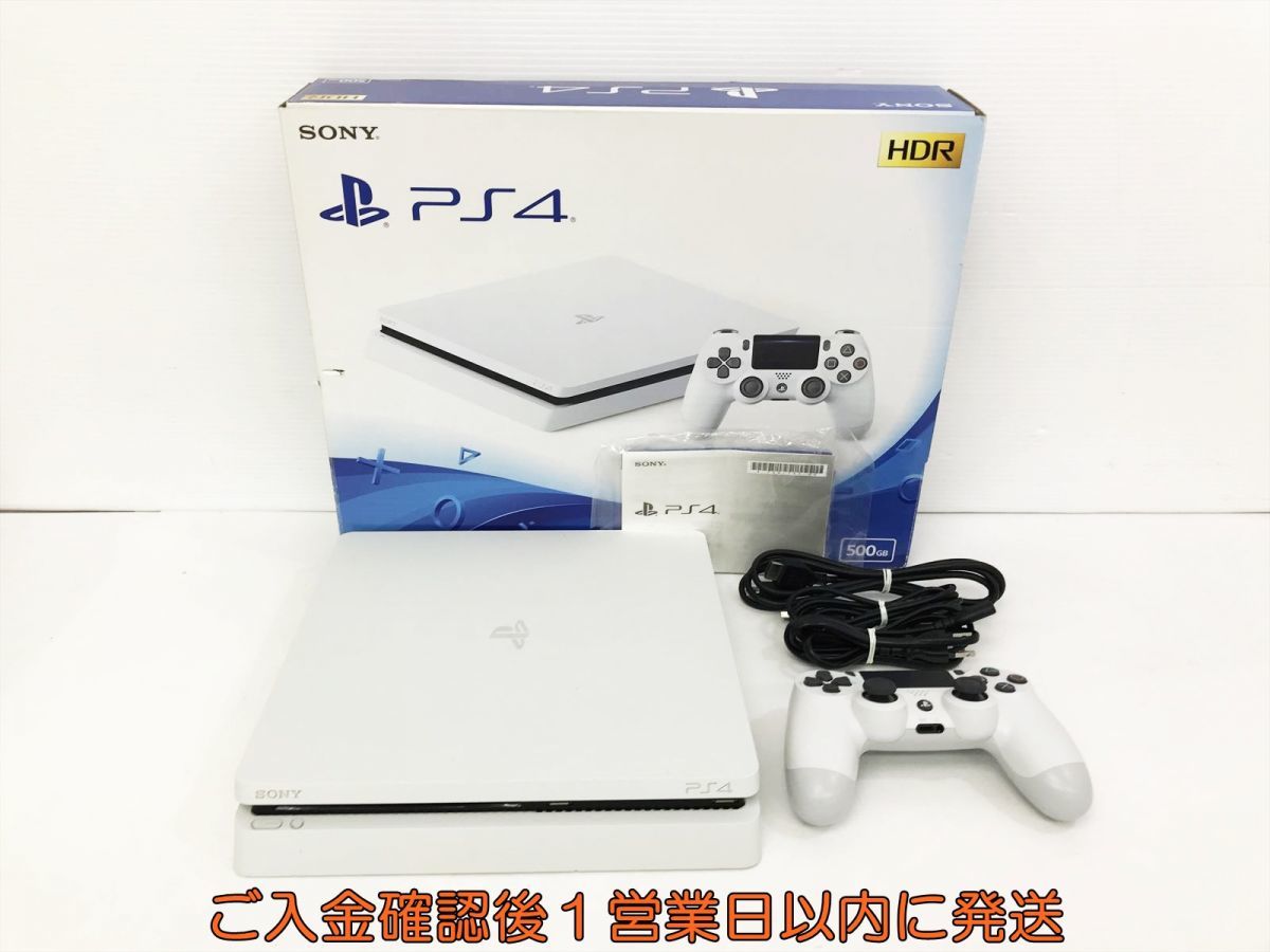 1円】PS4 本体セット500GB ホワイトSONY PlayStation4 CUH-2200A 初期