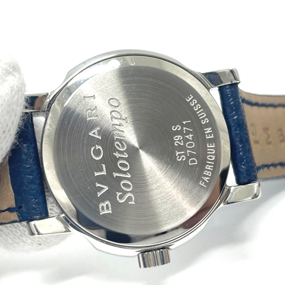 BVLGARI ブルガリ ST29 ソロテンポ JAL機内販売限定 クオーツ デイト 腕時計 SS シルバー レディース【中古】_画像7