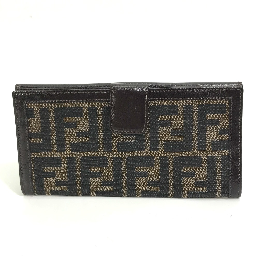 珍しい Wホック 札入れ ズッカ 2804-01339 フェンディ FENDI 長財布