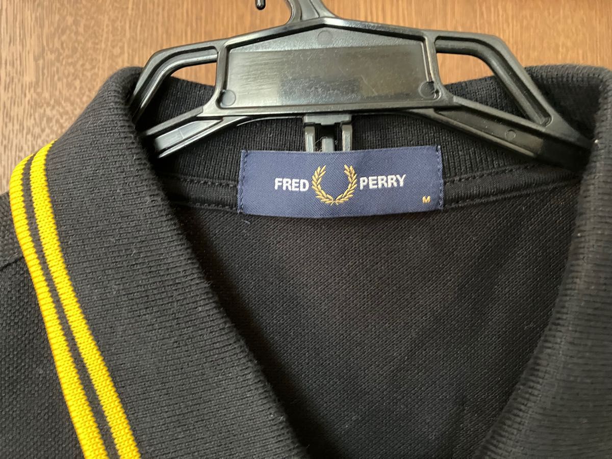 The Fred Perry Shirt - M3600 黒×黄 サイズM フレッドペリー