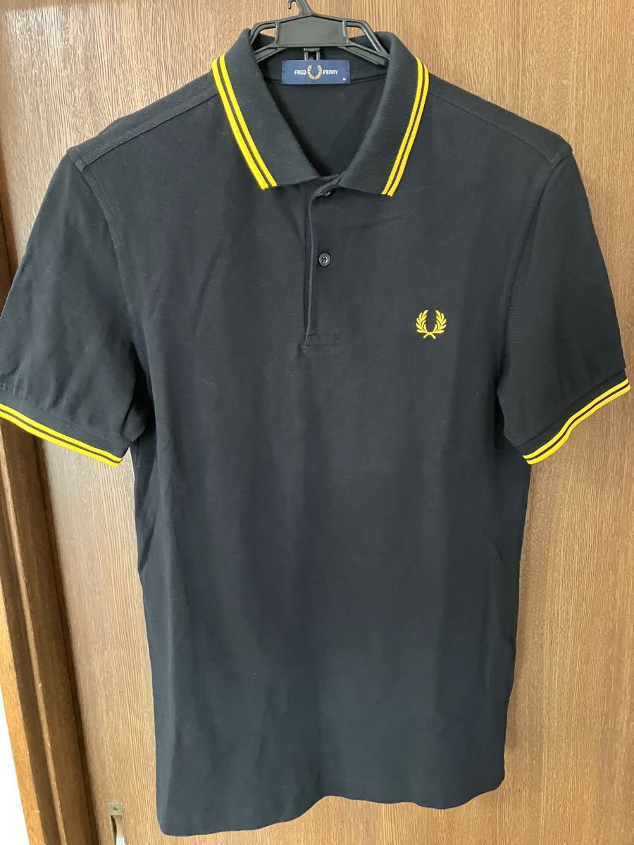 The Fred Perry Shirt - M3600 黒×黄 サイズM フレッドペリー