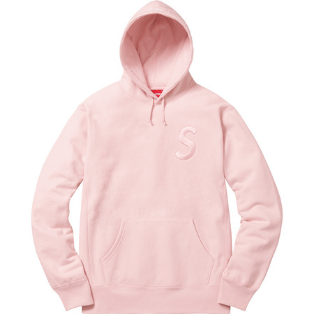 希少★新品本物【Pale Pink★M】★Tonal S Logo Hooded Sweatshirt トーナル エスロゴ パーカー 正規店購入 限定品 入手困難 Supreme 17A/W