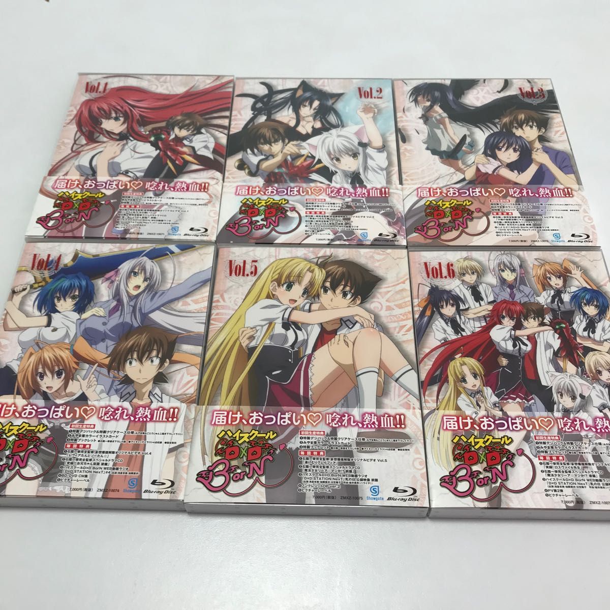 ハイスクールD×D BorN 初回版Blu-Ray 全6巻セット アニメイト特典 収納BOX 全巻 全巻購入特典 アニメイト