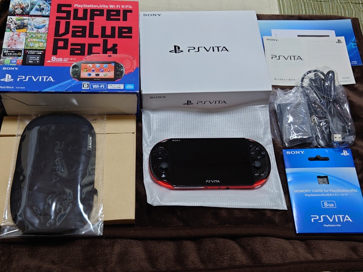 PS VITA PCH-2000 バリューパック レッド/ブラック 本体｜PayPayフリマ