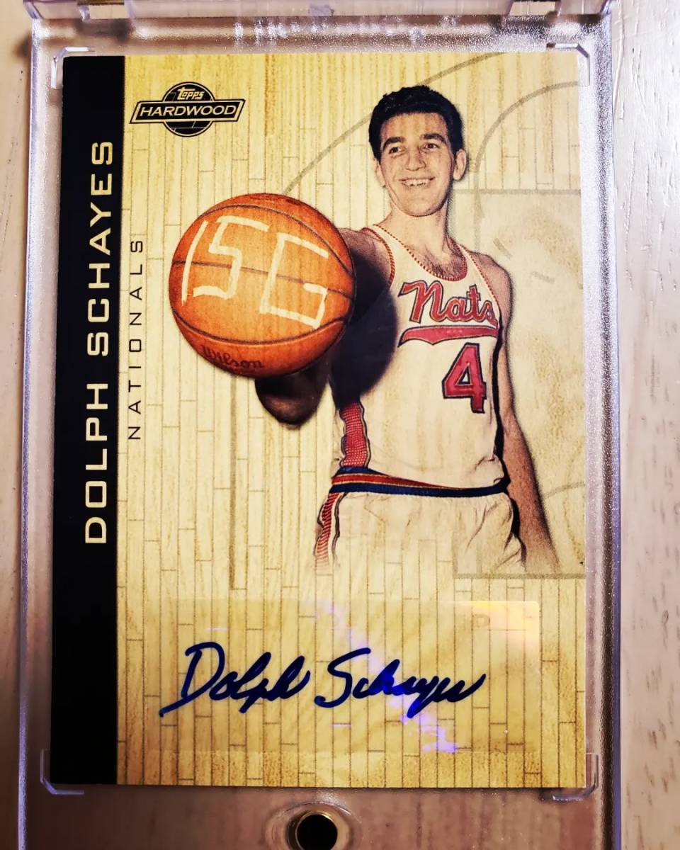 SSP サイン 2008 -09 Topps DOLPH SCHAYES Auto (01/39) / ドルフ シェイズ Autograph Hardwood