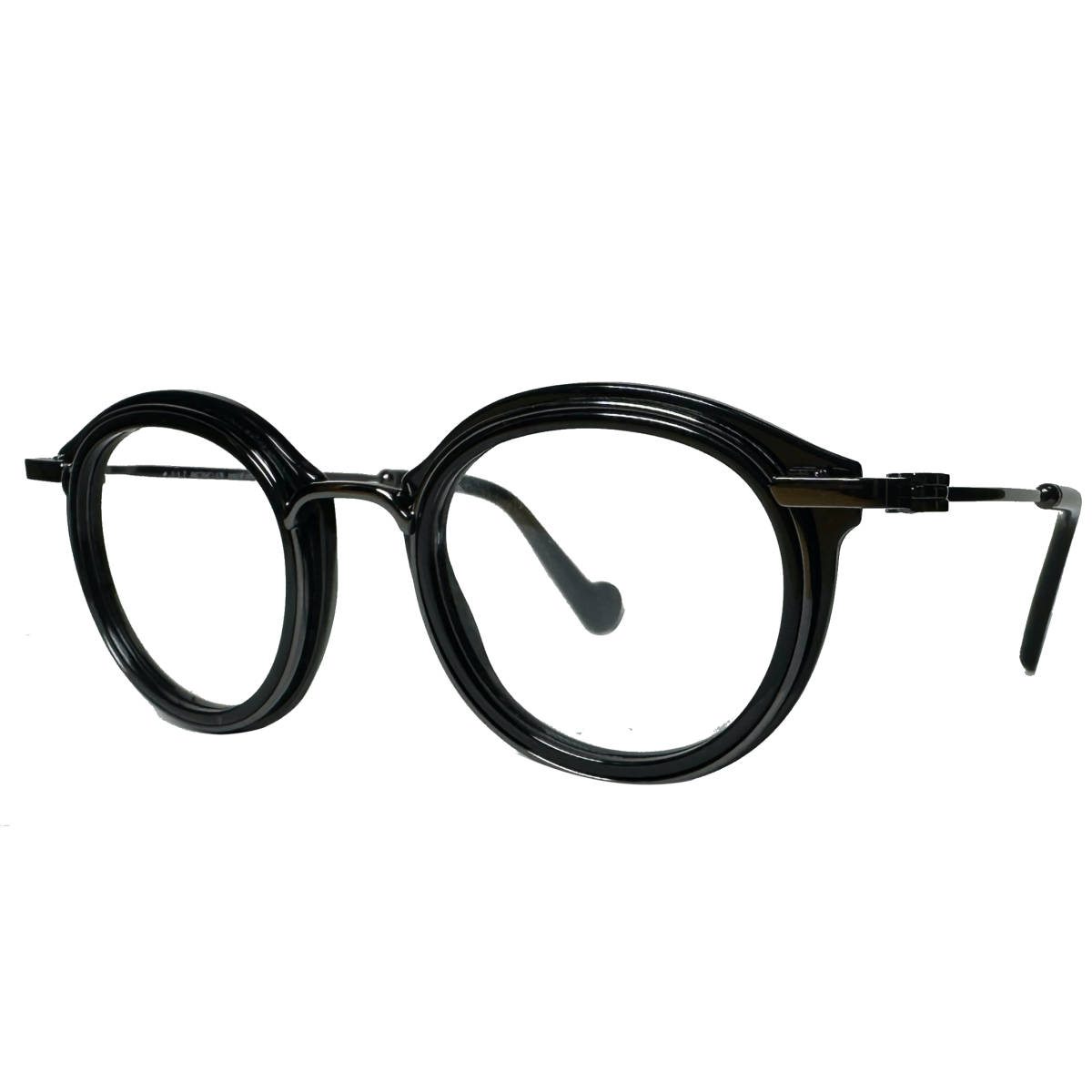 処分価格 Moncler メガネ 正規新品 モンクレール 付属品付き ML5007 /V 001 イタリア製_画像4