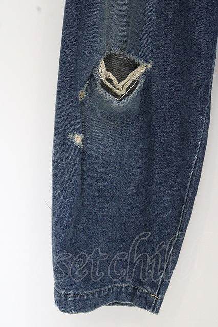 SALE】Moonage Devilment(清春) パンツ.ヴィンテージ加工タックワイド