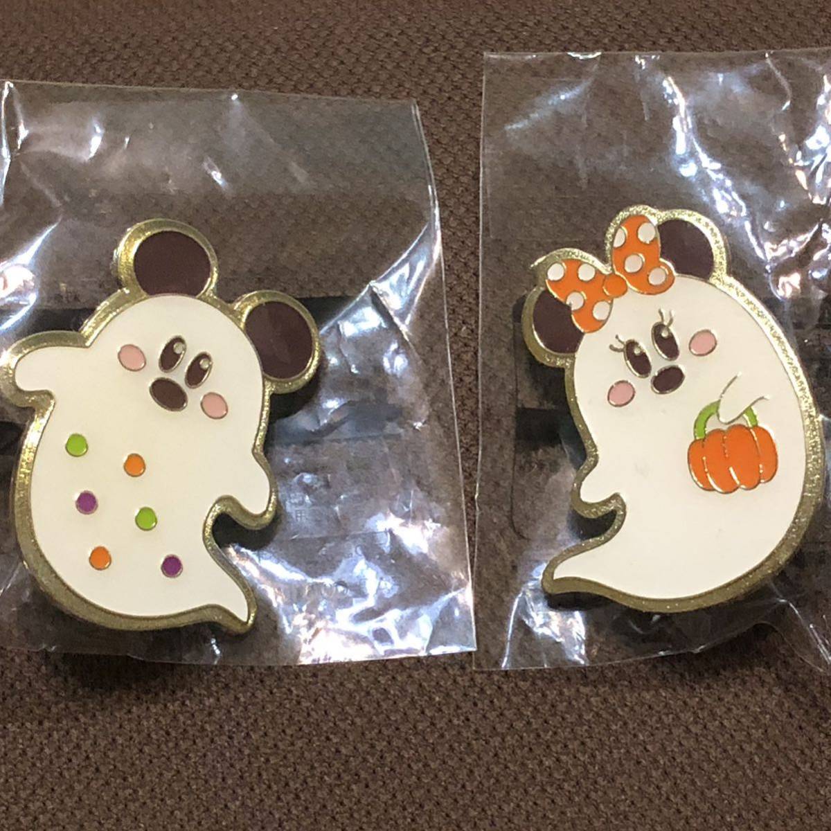 [ unused ] Disney pin badge Mickey minnie monster pin z Halloween Wagon game pumpkin 