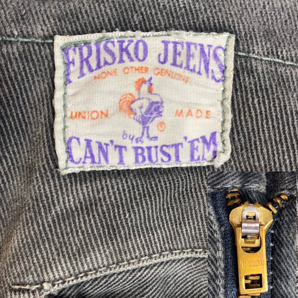 50's 60's CAN'T BUST'EM ブラック フリスコジーンズ ヴィンテージ W31 キャントバステム ブラックツイル 希少 Lee TALONジッパー
