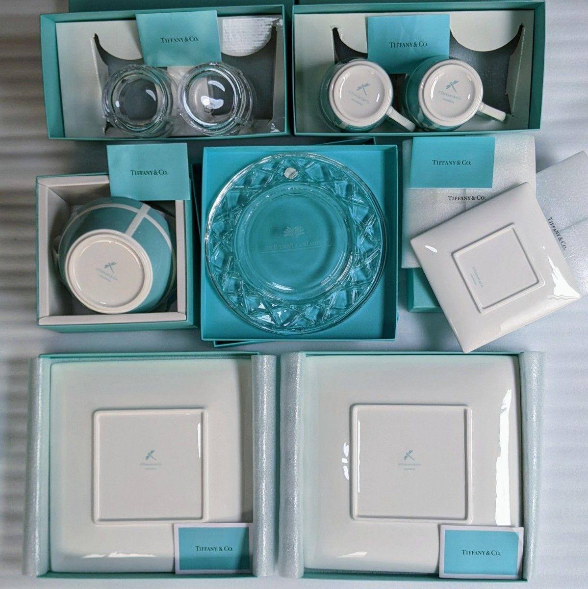 ティファニーTiffany&co 食器セット 全11客 ブルーボウ ブルー ティファニーTiffany&co 食器セット 全11客 ブルーボウ ブルー