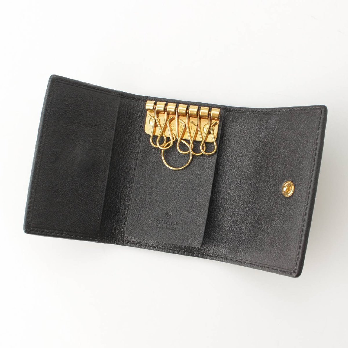 驚きの価格 6連 レザー Gロゴ 【グッチ】Gucci バンブークロージャー