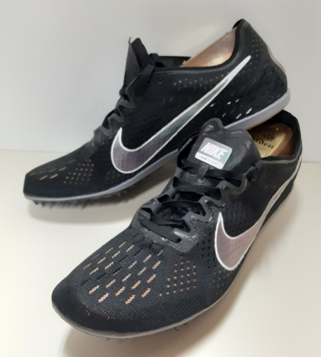  most price! superior article! regular price 17600 jpy! masterpiece 19 year made! high-end land spike! Nike zoom Victory 3 light weight shoes! middle distance * long distance for! black! black 28cm