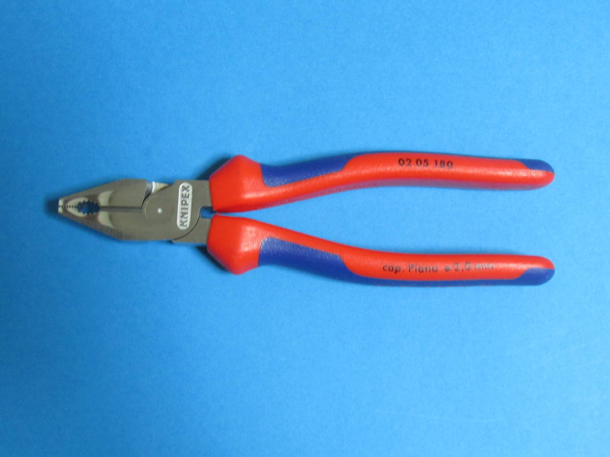 KNIPEX 0202 180 強力コンビネーションプライヤー_画像1