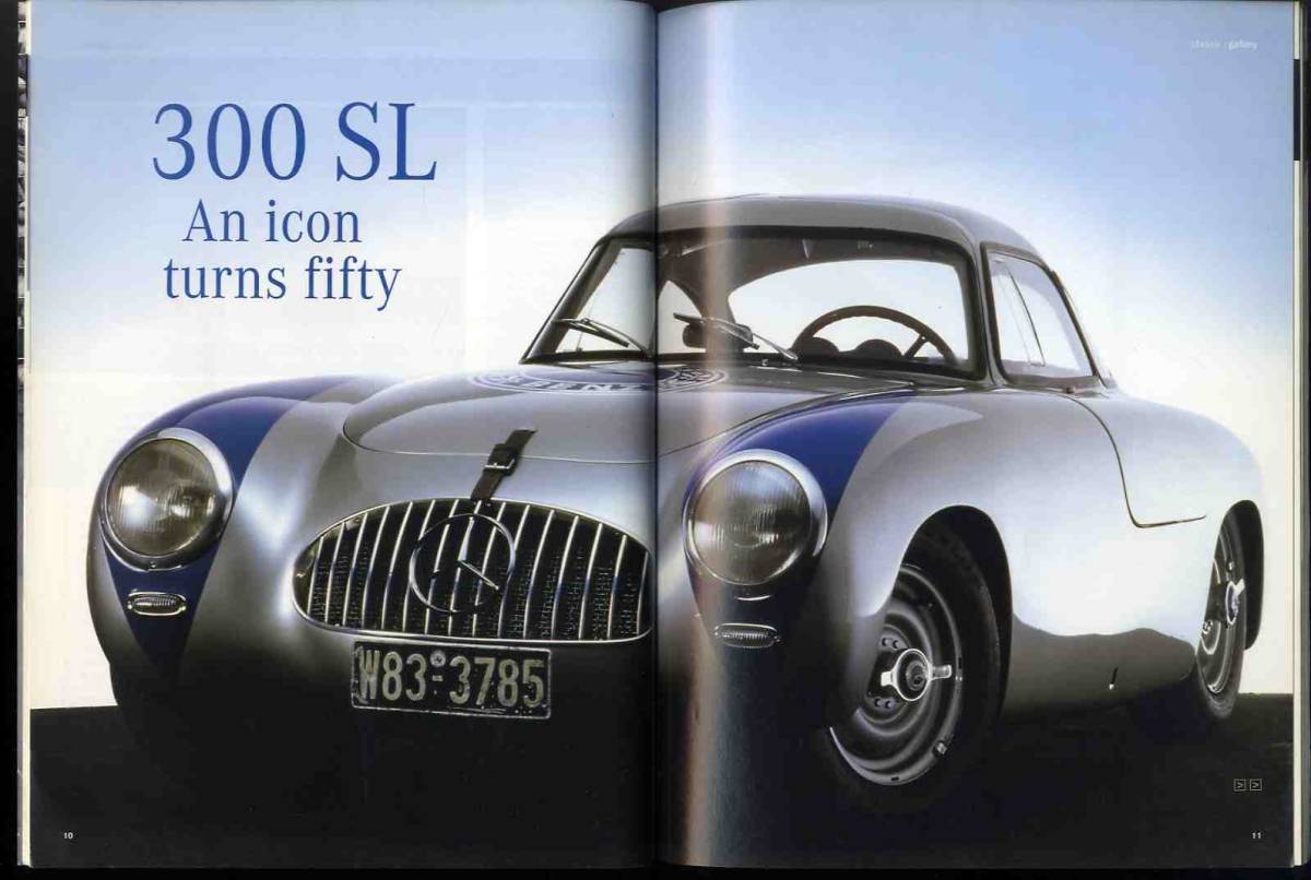 【d0438】2002/1 Mercedes-Benz Classic／メルセデスベンツ300SL 50年、1955年のミレ・ミリア、1922年タルガフロリオレース参戦車、..._画像3