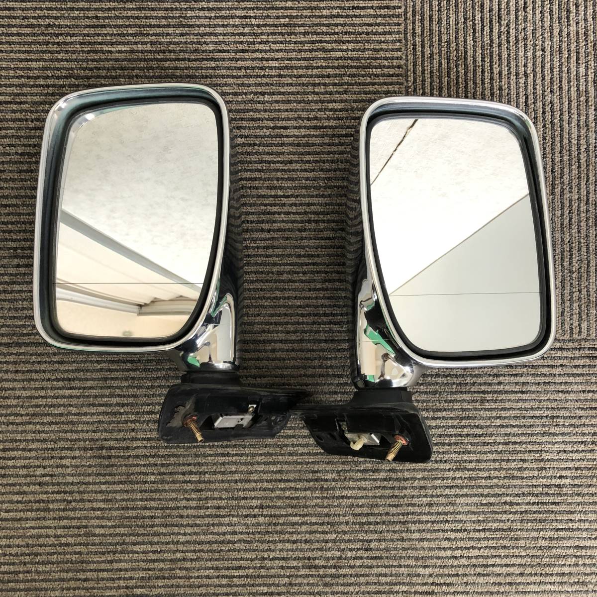  Daihatsu Move L600 L602 зеркало на двери левый и правый в комплекте металлизированный зеркало только электрический складывание ручной б/у рабочее состояние подтверждено 