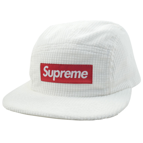 新品 未使用 国内正規品 Boxロゴ◆ Supreme 17AW Waffle Corduroy Camp Cap White/白 ボックスロゴ ◆ DSMG ◆_画像2