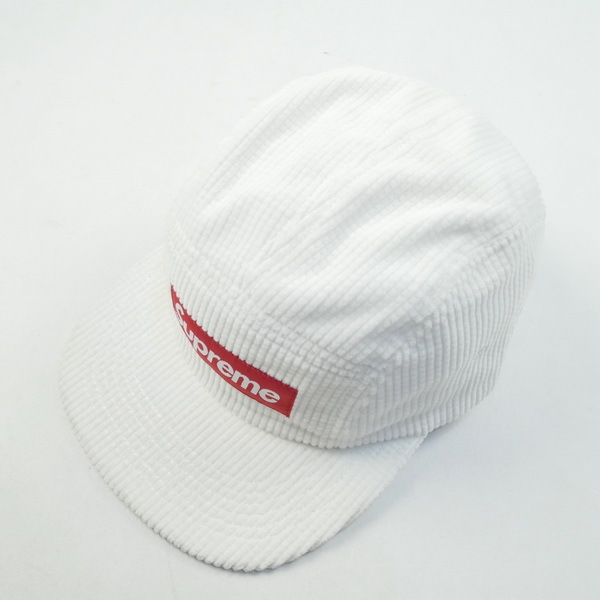 新品 未使用 国内正規品 Boxロゴ◆ Supreme 17AW Waffle Corduroy Camp Cap White/白 ボックスロゴ ◆ DSMG ◆_画像9