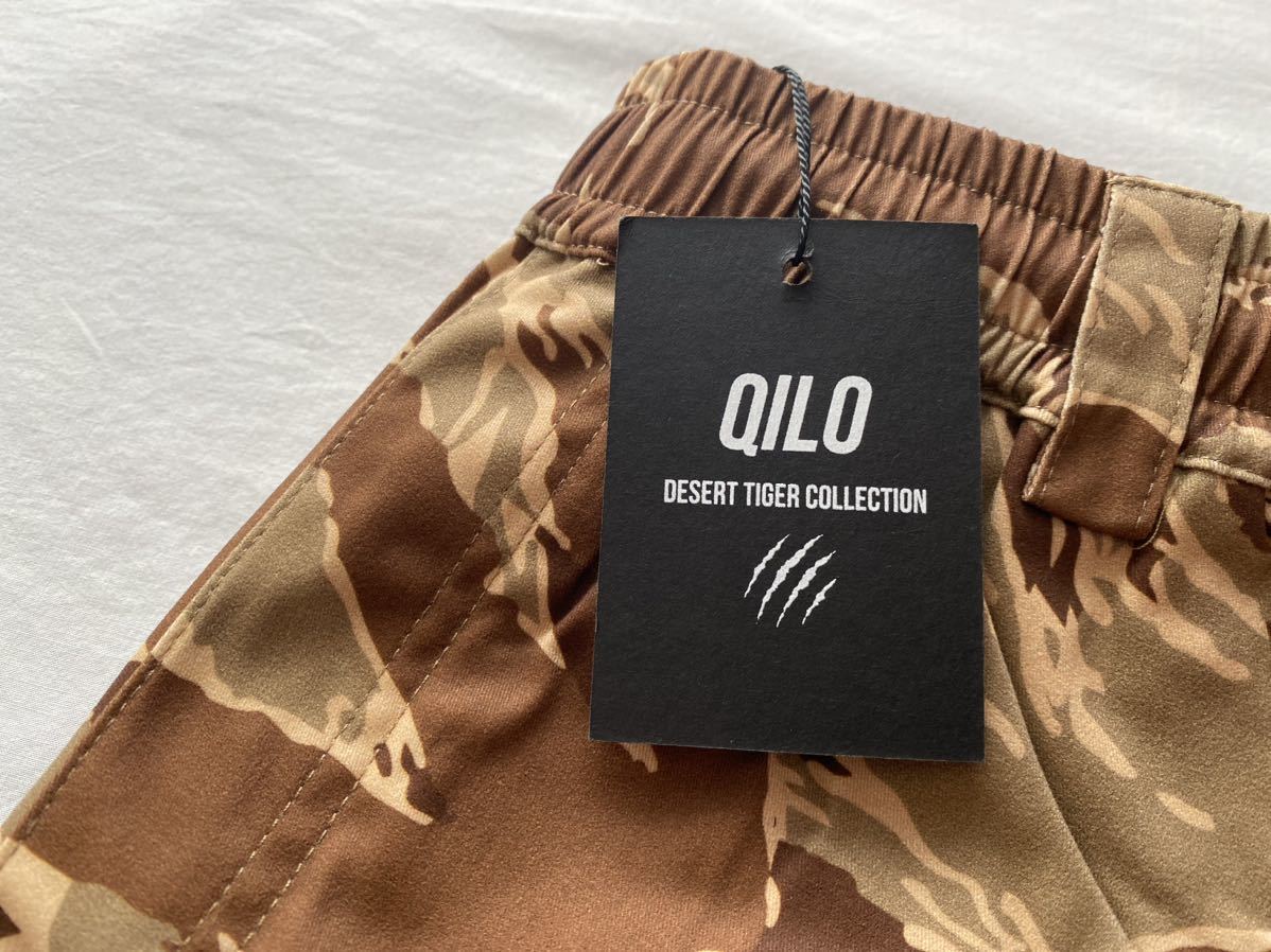 未使用 Qilo Tactical デザート タイガーストライプ ショートパンツの画像2