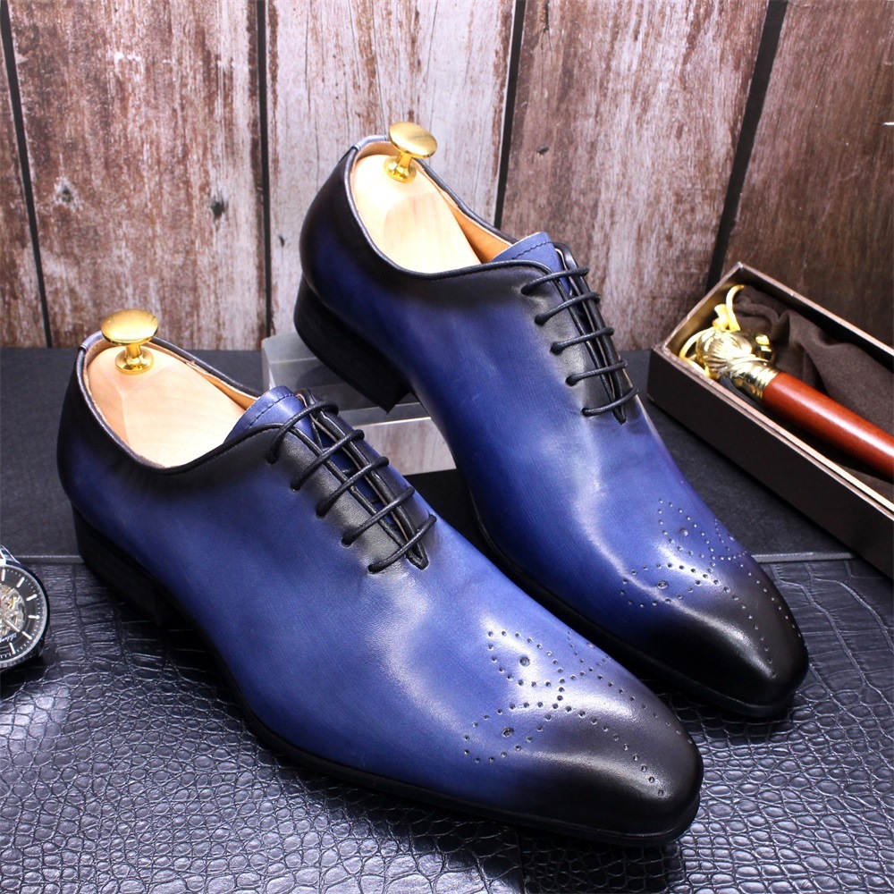 大人気新作 革靴 フォーマル 紳士靴 最高級 本革レザーシューズ 彫り
