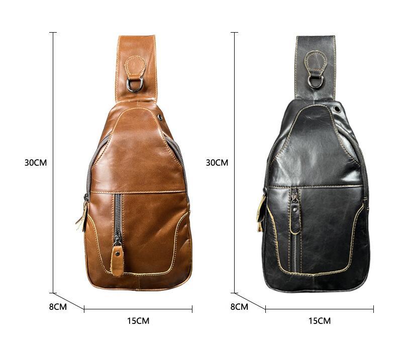  beautiful goods men's bag cow leather body bag mountain climbing travel outdoor one shoulder diagonal .. bag stylish light weight carrying . easy Brown 