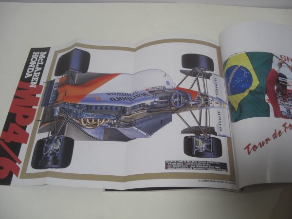 ☆集英社ムック ジャンプ F1 GRAND PRIX 1991 Tour de Force マクラーレン・ホンダ、アイルトン・セナ☆の画像3
