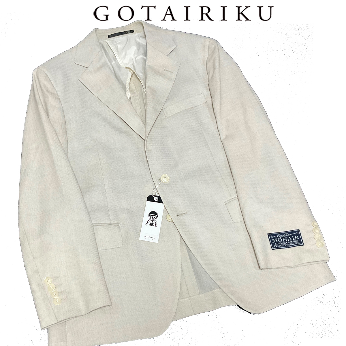 GO411AB4 new goods / spring summer Kiyoshi ./ light weight . large land gotairiku standard cape mohe Abu leather jacket 