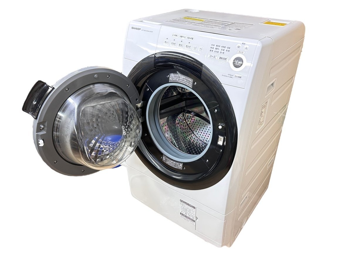 SHARP シャープ ES-S7F-WL ドラム式電気洗濯乾燥機 2021年製 7kg 3.5kg