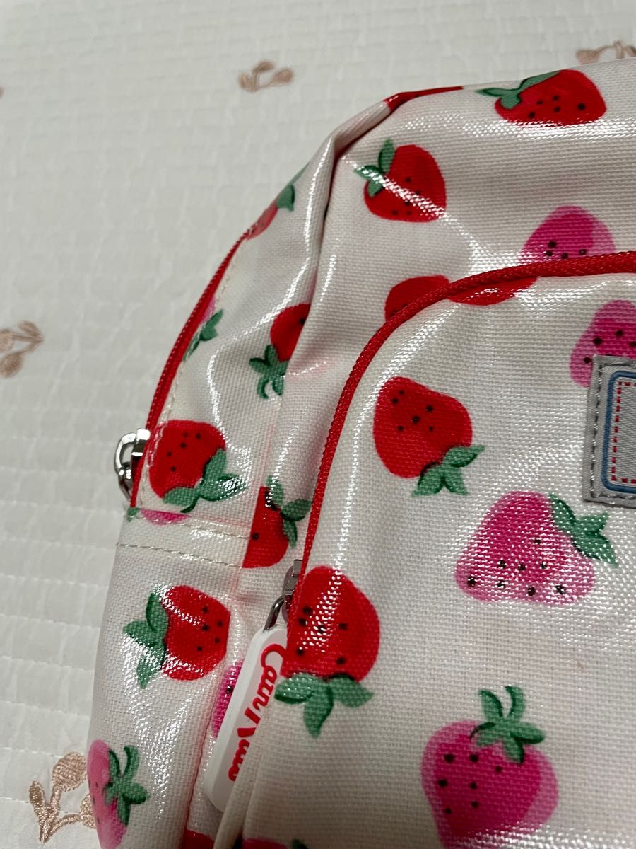 キャスキッドソン　 Cath Kidston  キッズ　リュック　子ども　イチゴ　いちご　☆色移りあり